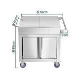 Sliding door seasoning cart