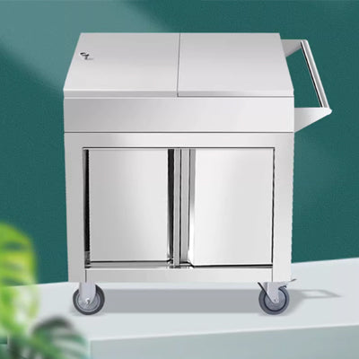 Sliding door seasoning cart