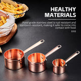 Pot round handle juice spoon rose color 150ml (C195-845)