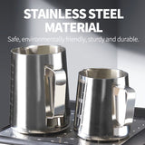 Stainless steel flower cup 600ml (inner and outer steel stamp scale)