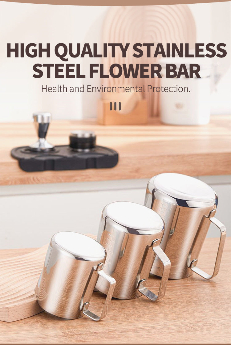Stainless steel flower cup 600ml (inner and outer steel stamp scale)