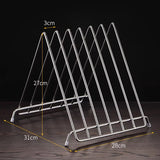 Six grid cutting board rack