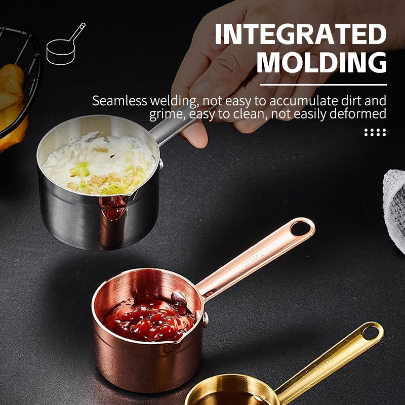 Pot round handle juice spoon rose color 150ml (C195-845)