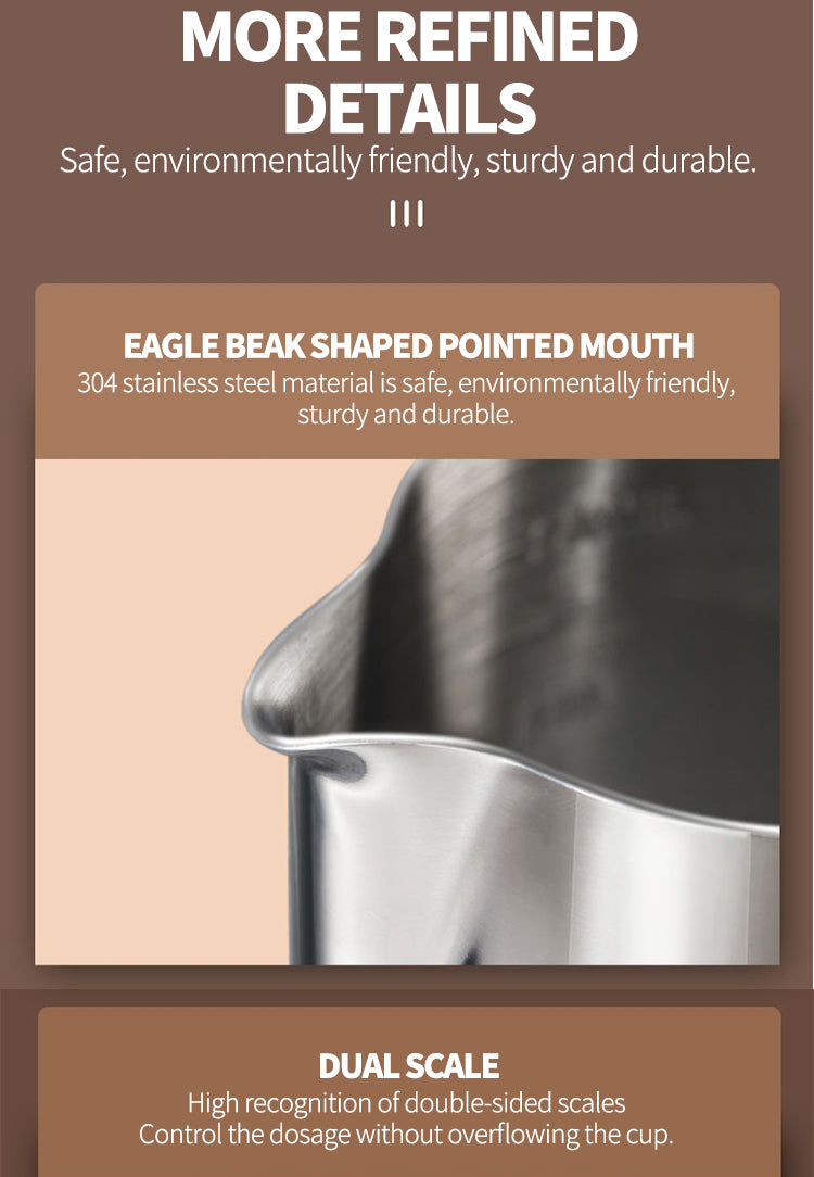 Stainless steel flower cup 600ml (inner and outer steel stamp scale)
