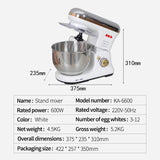 Stainless steel electric multifunctional food processor（5L）
