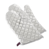 Large silver high-temperature gloves