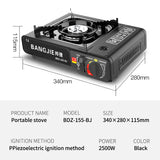 Card type portable stove