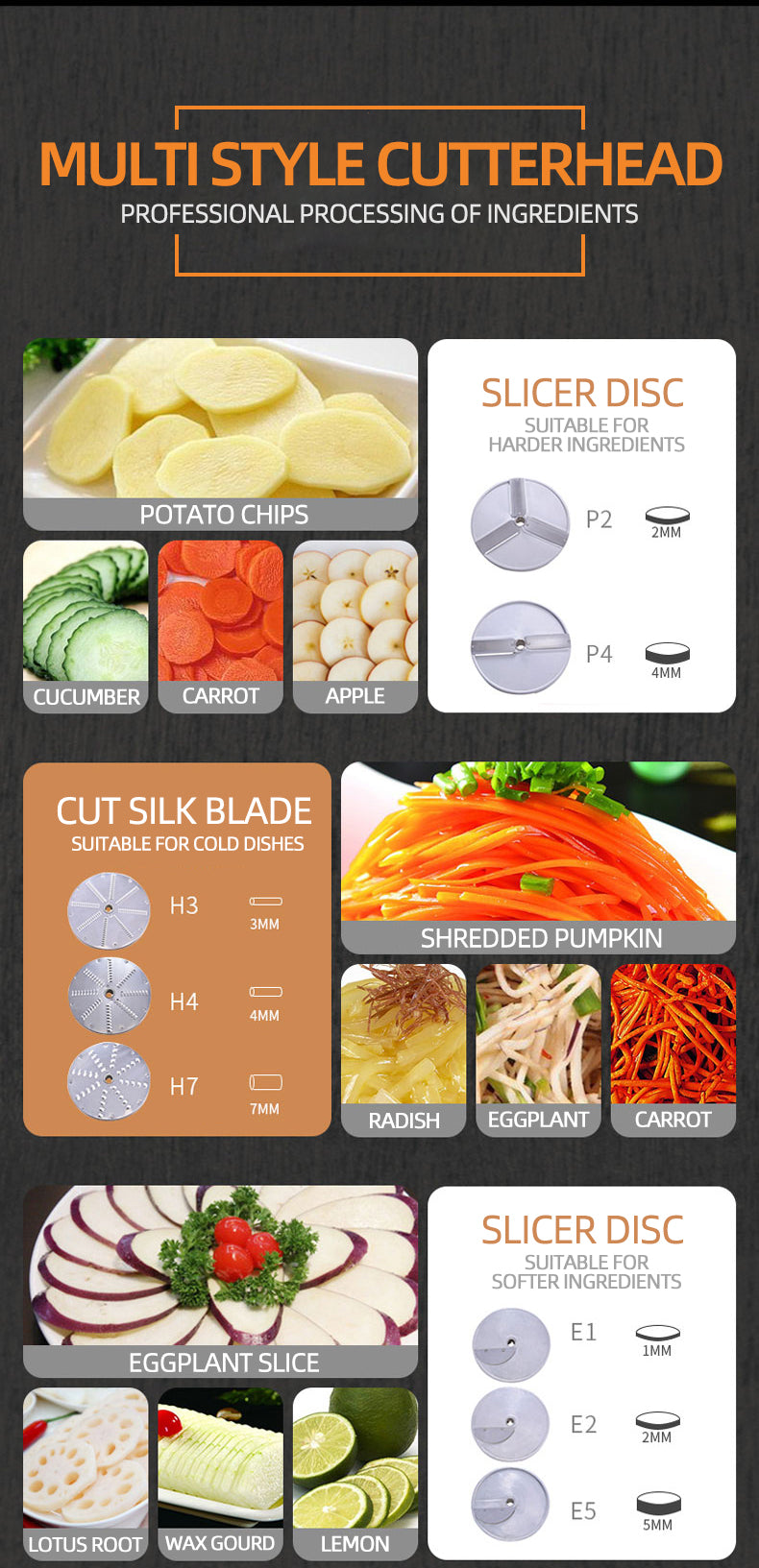 Vegetable cutter （HLC-300）