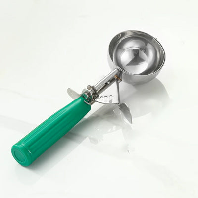 Green handle 304 stainless steel ice cream scoop（6.3cm）