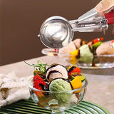 Red handle 304 stainless steel ice cream scoop（5cm）