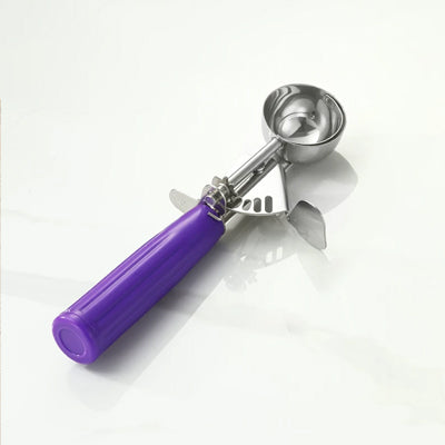 Purple handle 304 stainless steel ice cream scoop（4cm）