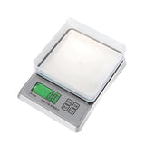 Silver waterproof electronic kitchen scale 3kg/0.1g