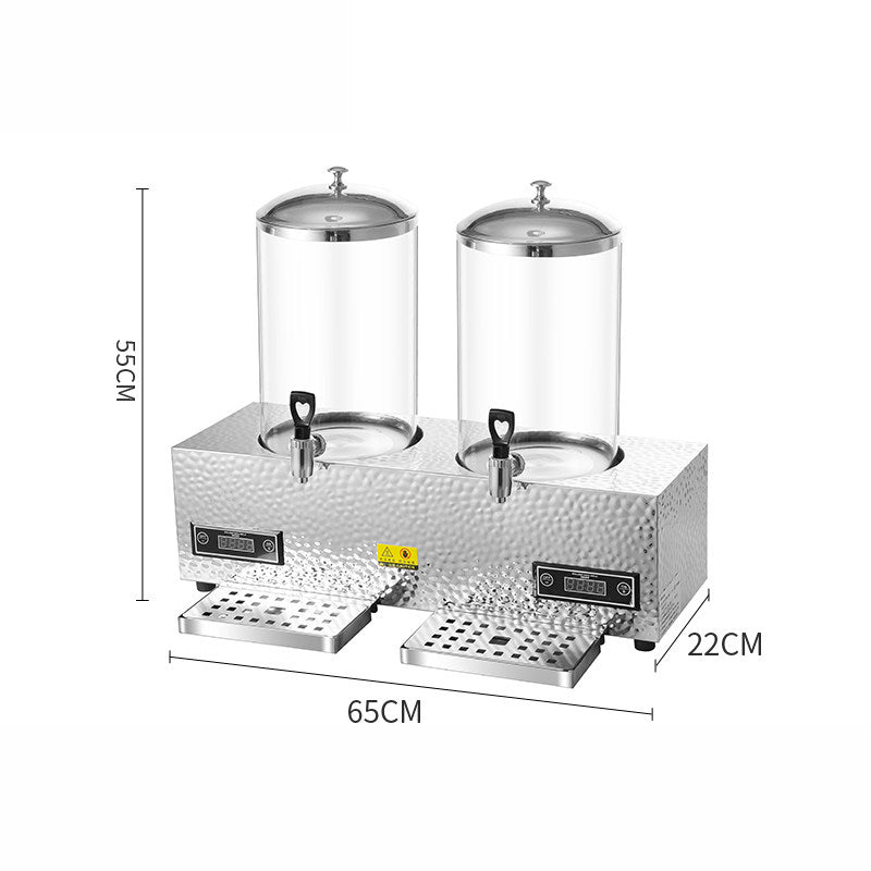 Electric heating CNC hammer point stainless steel double headed fruit juice tripod(20L)