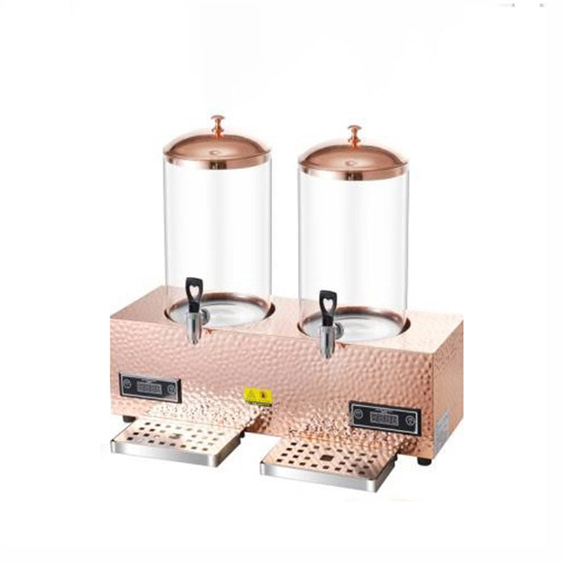 Electric Heating CNC Rose Gold Stainless Steel Double Headed Juice Cauldron（20L）