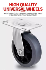 Thick stainless steel silent cargo trolley