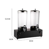6L Double Head Heated Juice Cauldron