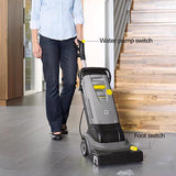 Kahler hand push floor scrubber
