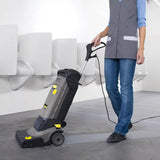 Kahler hand push floor scrubber