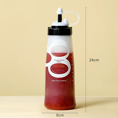 Quantitative Sauce Pot 650ML (Black)