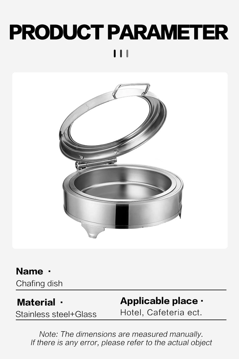 Luxury circular large perspective wrapped buffet stove