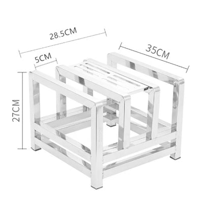 Three panel cutting board holder (with blade insert board)