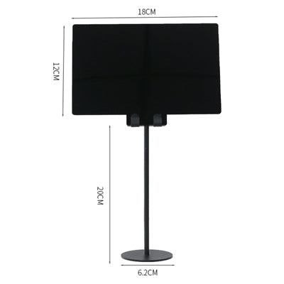 Erasable menu (large plate holder 20CM)