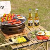 Stainless steel Japanese style barbecue grill (aluminum baking tray+mesh)