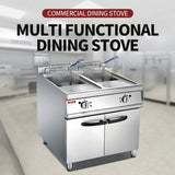 Double cylinder double screen electric blasting furnace cabinet holder