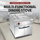 Electric bathing pool with cabinet base