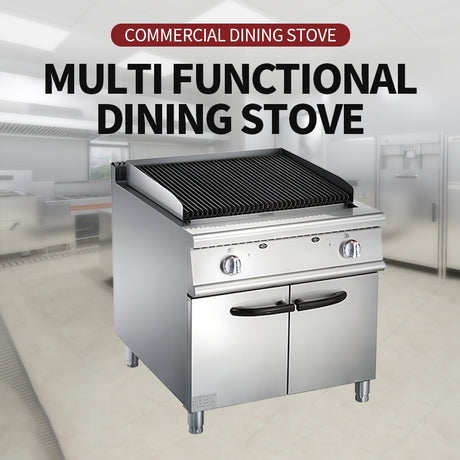 Gas volcanic stone oven with cabinet holder（BS70-TH）