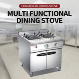 Double cylinder electric powder furnace cabinet holder