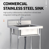 Single slot stainless steel water tank with bracket