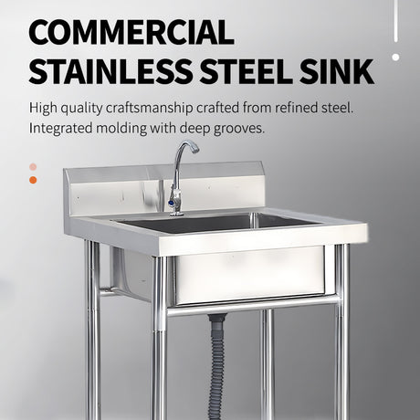 Single slot stainless steel water tank with bracket