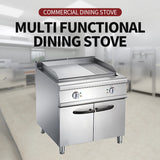 Electric full flat furnace with cabinet holder