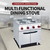 Four head electric circular plate cooking stove with cabinet holder