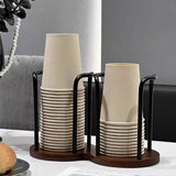 Single rack (wooden base + aluminum column) without paper cups