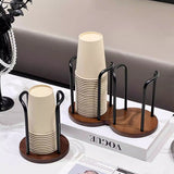 Single rack (wooden base + aluminum column) without paper cups