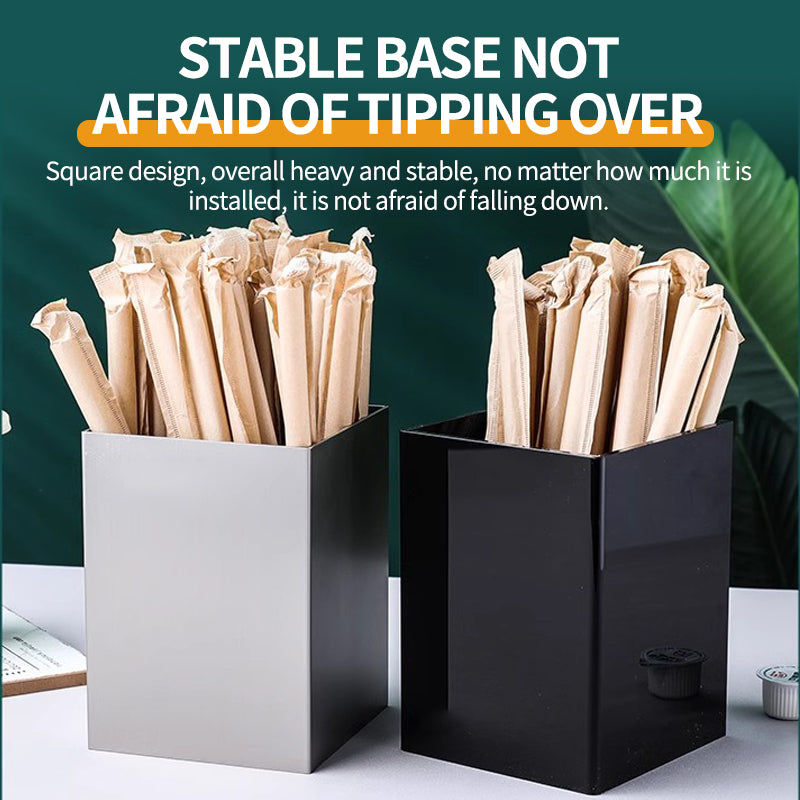 Stainless steel straw box