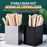 Stainless steel straw box