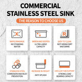 Single slot stainless steel water tank with bracket
