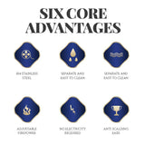 16cm gold-plated single person Swiss hotpot (oil tank style)