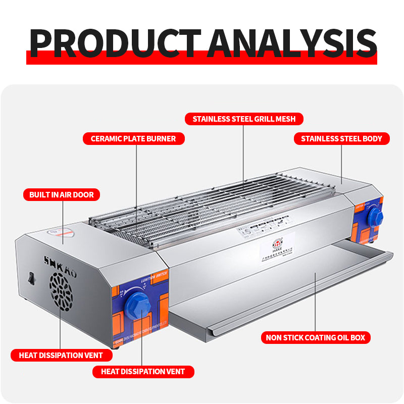 Dual control serial burning machine