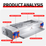 Dual control serial burning machine