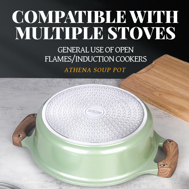 24cm Athena Light Green Soup Pot