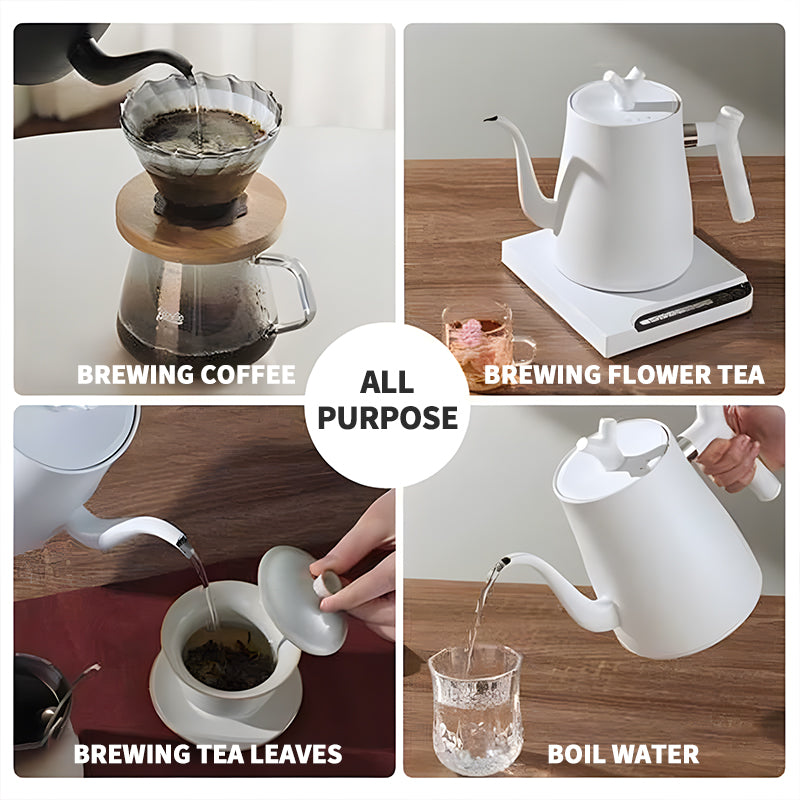 Black intelligent electric kettle 1000ml