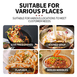 Six head square board cooking stove with electric oven（BS90-TT-6E）