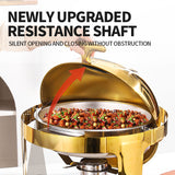 Golden circular dining stove