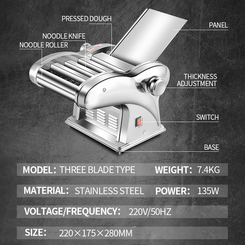 Household electric four blade noodle press