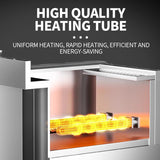 Electric full flat furnace with cabinet holder