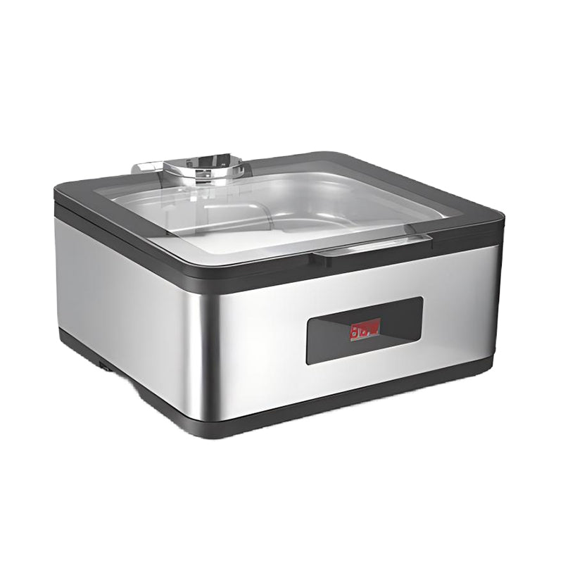 Black border luxury digital display 2/3 square large glass dining stove